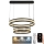 LED Dimmable chandelier on a string LED/70W/230V 3000-6500K black + remote control