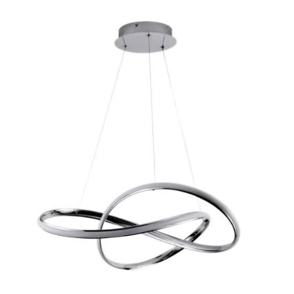 LED Dimmable chandelier on a string LED/70W/230V 3000-6500K shiny chrome + remote control