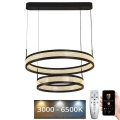LED Dimmable chandelier on a string LED/70W/230V 3000-6500K d. 60 cm black + remote control
