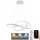 LED Dimmable chandelier on a string LED/70W/230V 3000-6500K d. 60 cm white + remote control