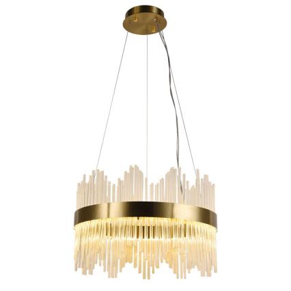LED Dimmable crystal chandelier on a string LED/70W/230V 3000-6500K gold + remote control
