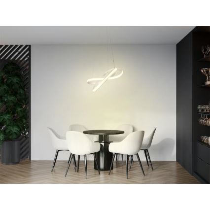 LED Dimmable chandelier on a string LED/70W/230V 3000-6500K d. 55 cm white + remote control