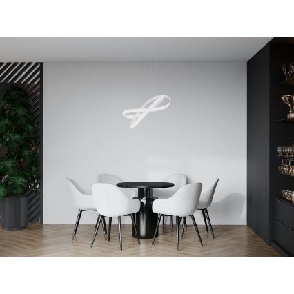 LED Dimmable chandelier on a string LED/70W/230V 3000-6500K d. 55 cm white + remote control