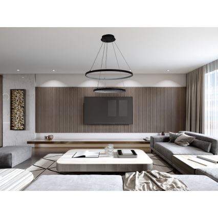 LED Dimmable chandelier on a string LED/75W/230V 3000-6500K d. 60 cm + remote control