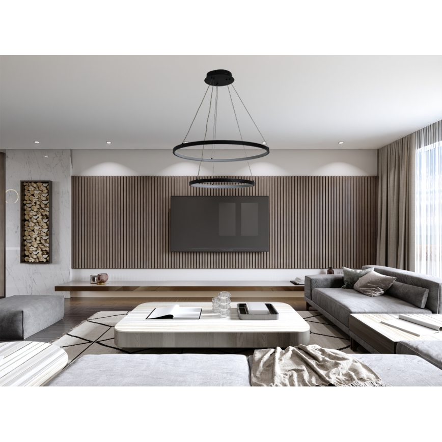 LED Dimmable chandelier on a string LED/75W/230V 3000-6500K d. 60 cm + remote control