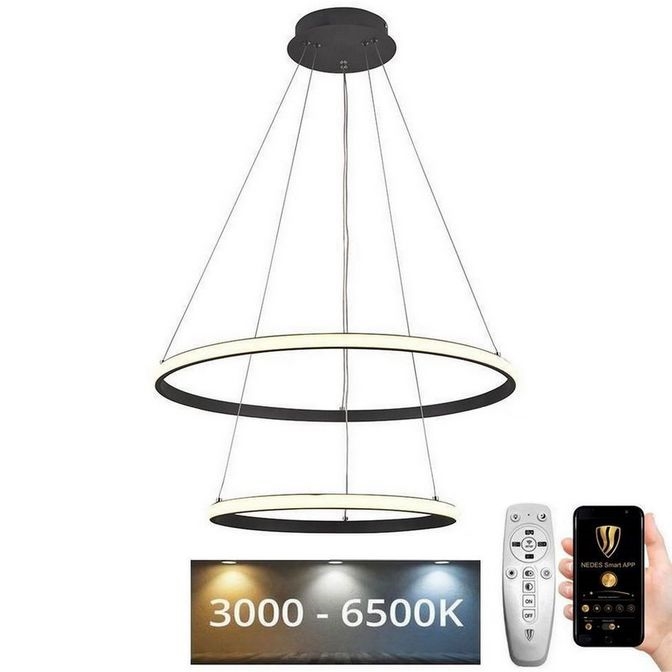 LED Dimmable chandelier on a string LED/75W/230V 3000-6500K + remote control