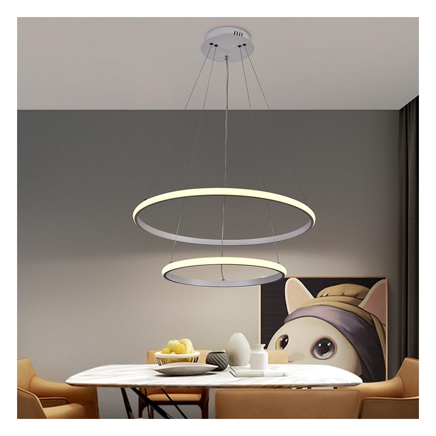 LED Dimmable chandelier on a string LED/75W/230V 3000-6500K d. 60 cm + remote control