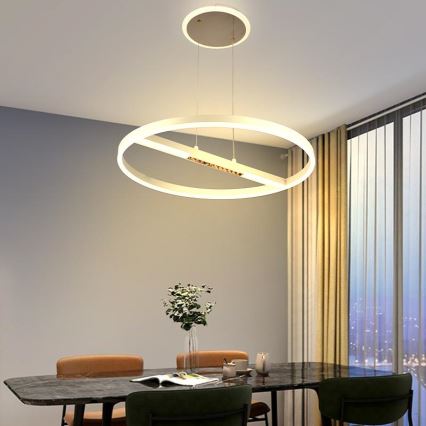 LED Dimmable chandelier on a string LED/75W/230V 3000-6500K + remote control