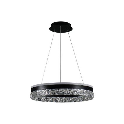 LED Dimmable chandelier on a string LED/80W/230V 3000-6500K black + remote control