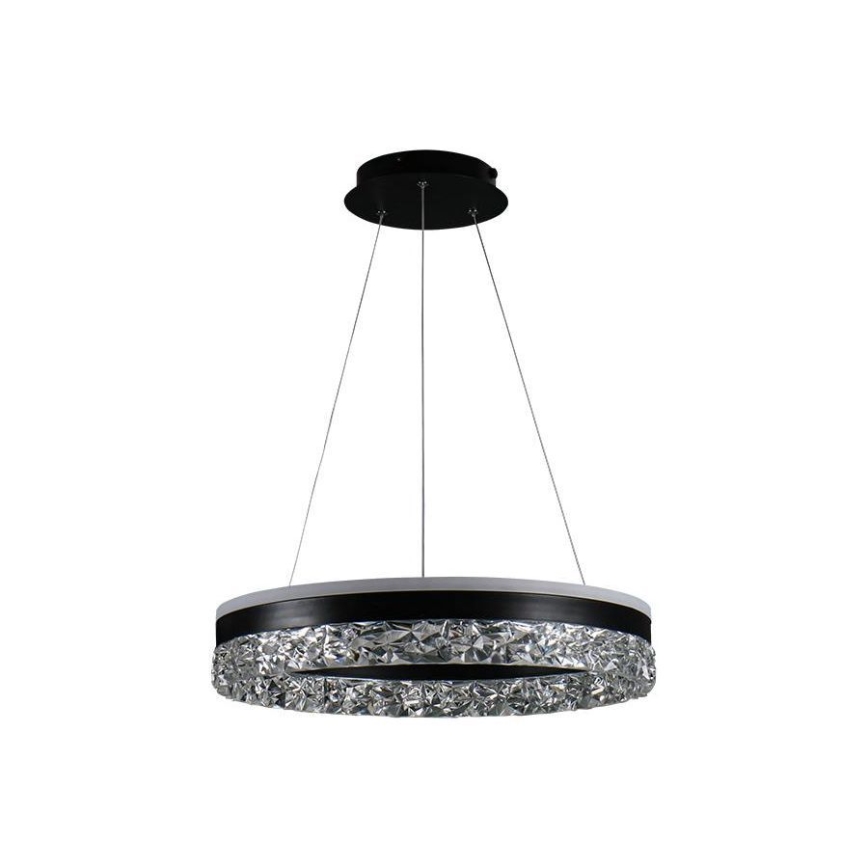 LED Dimmable chandelier on a string LED/80W/230V 3000-6500K black + remote control