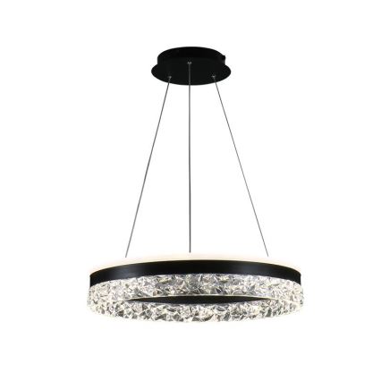 LED Dimmable chandelier on a string LED/80W/230V 3000-6500K black + remote control