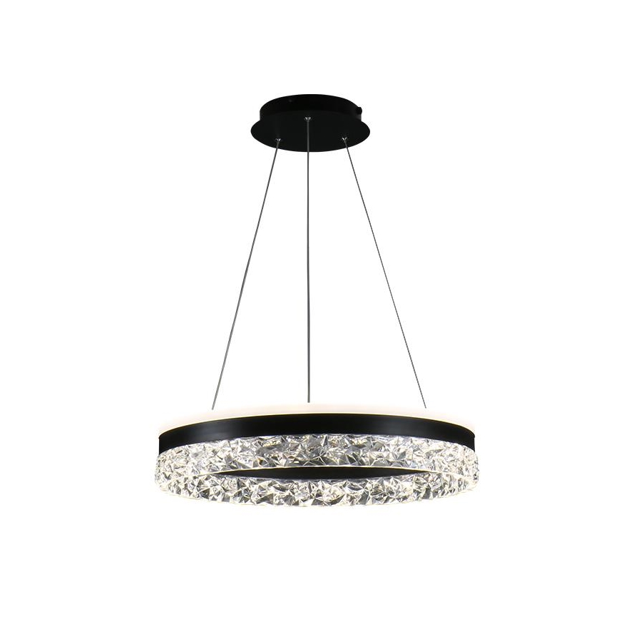 LED Dimmable chandelier on a string LED/80W/230V 3000-6500K black + remote control