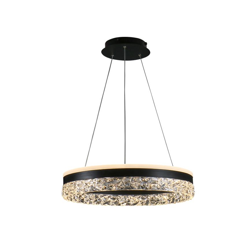 LED Dimmable chandelier on a string LED/80W/230V 3000-6500K black + remote control