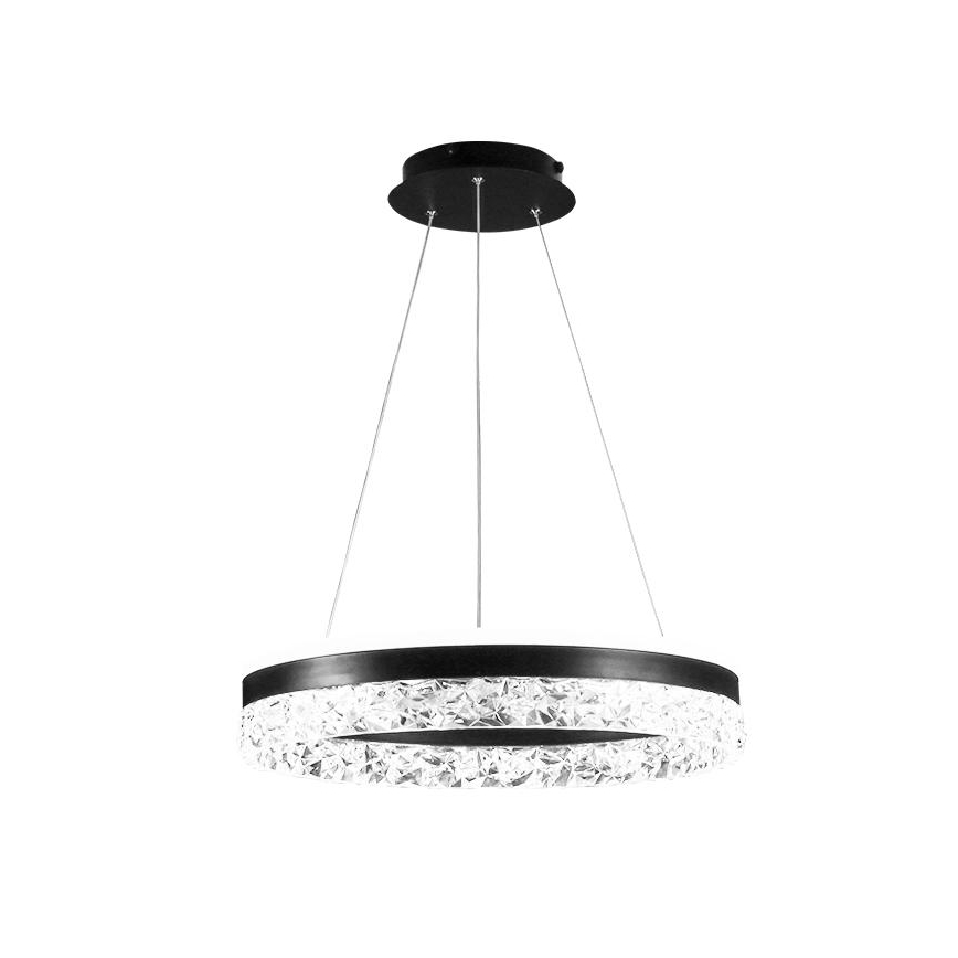 LED Dimmable chandelier on a string LED/80W/230V 3000-6500K black + remote control