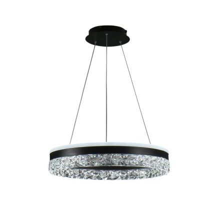 LED Dimmable chandelier on a string LED/80W/230V 3000-6500K black + remote control