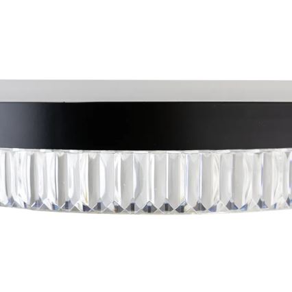 LED Dimmable crystal chandelier on a string LED/80W/230V 3000-6500K black + remote control