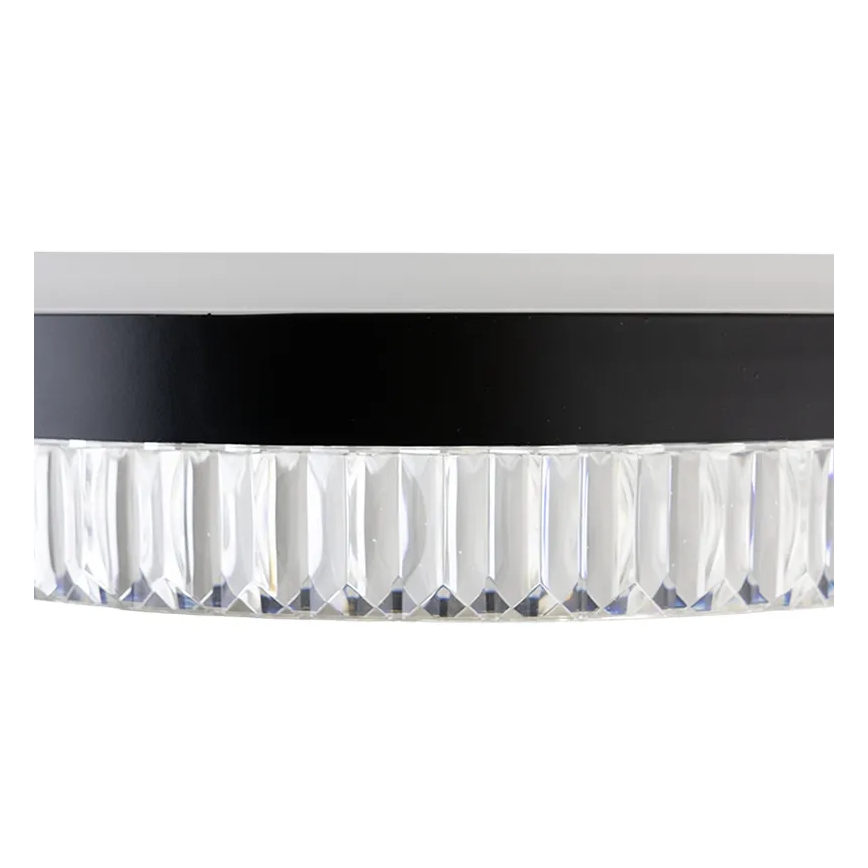 LED Dimmable crystal chandelier on a string LED/80W/230V 3000-6500K black + remote control