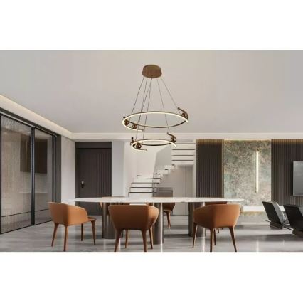 LED Dimmable chandelier on a string LED/80W/230V 3000-6500K d. 60 cm + remote control