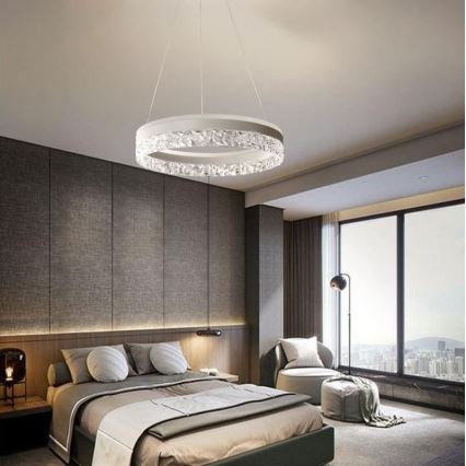 LED Dimmable chandelier on a string LED/80W/230V 3000-6500K white + remote control