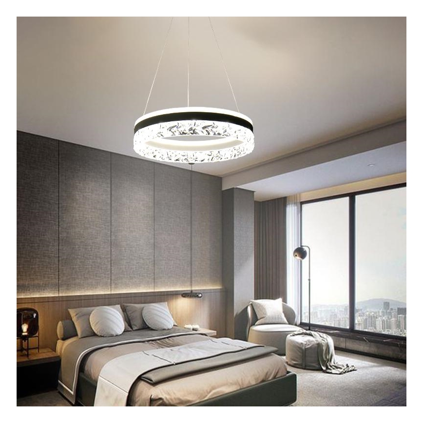 LED Dimmable chandelier on a string LED/80W/230V 3000-6500K white + remote control
