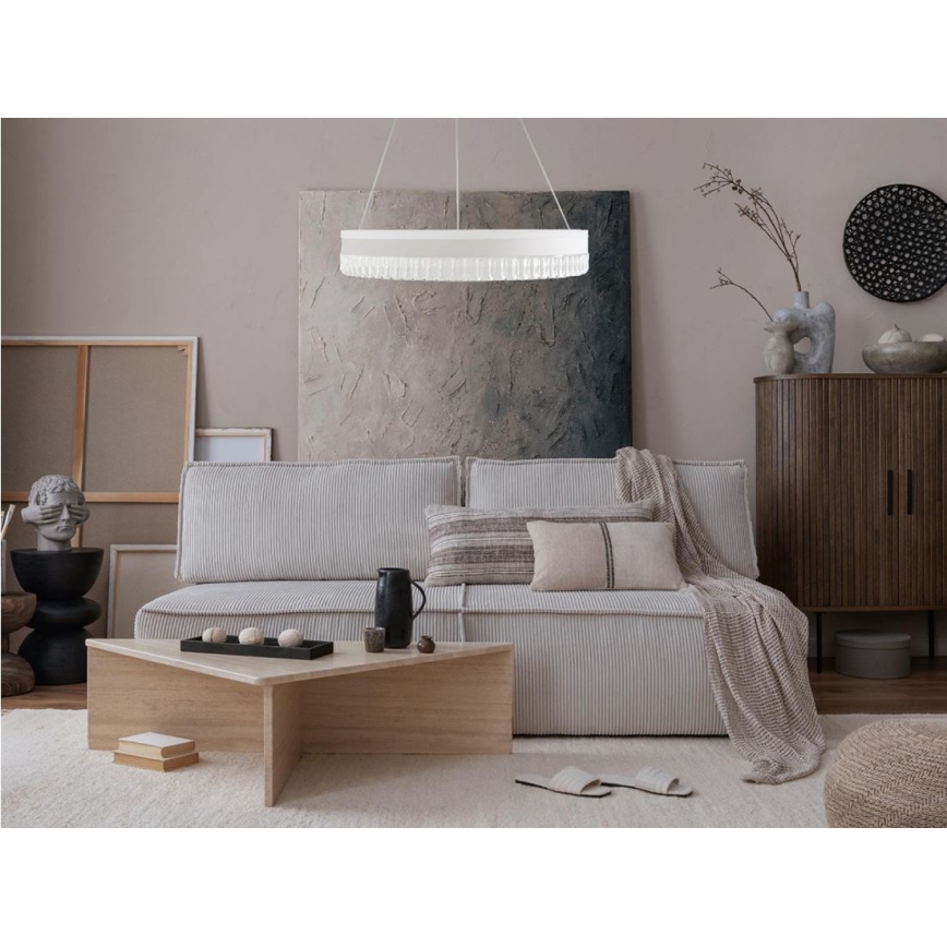 LED Dimmable crystal chandelier on a string LED/80W/230V 3000-6500K white + remote control