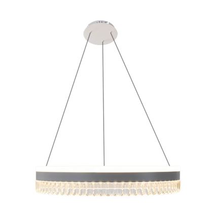 LED Dimmable crystal chandelier on a string LED/80W/230V 3000-6500K white + remote control