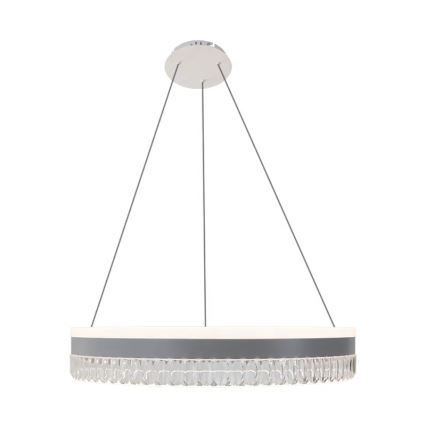 LED Dimmable crystal chandelier on a string LED/80W/230V 3000-6500K white + remote control