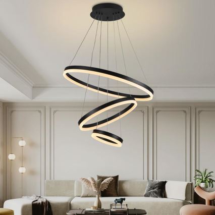 LED Dimmable chandelier on a string LED/85W/230V 3000-6500K d. 60 cm + remote control