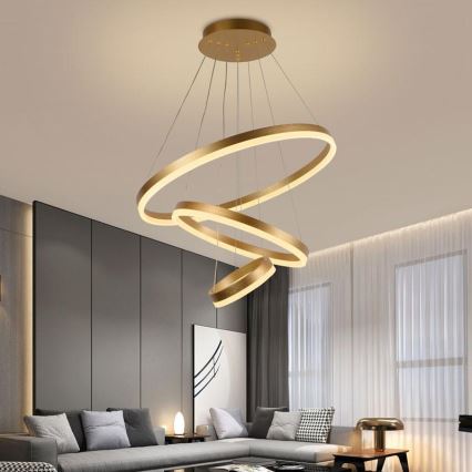 LED Dimmable chandelier on a string LED/85W/230V 3000-6500K + remote control