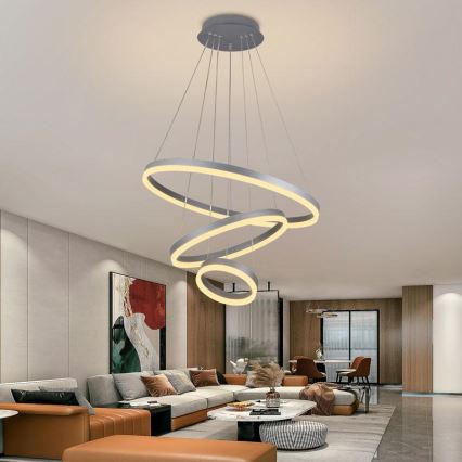 LED Dimmable chandelier on a string LED/85W/230V 3000-6500K + remote control