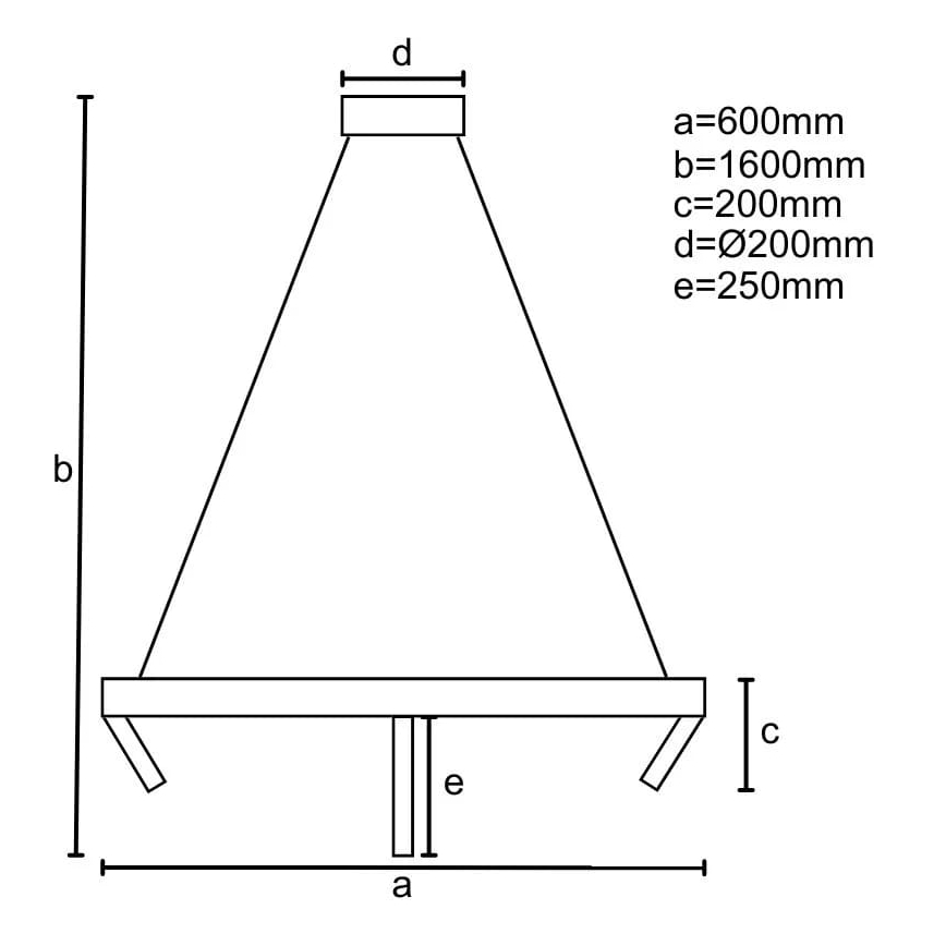 LED Dimmable chandelier on a string LED/85W/230V 3000-6500K + remote control
