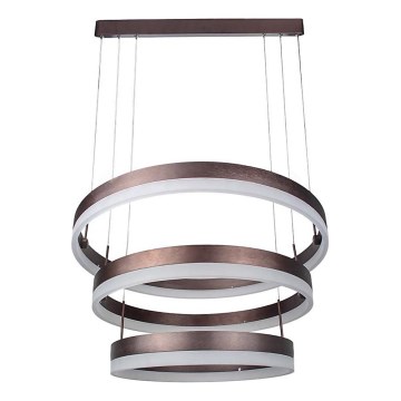 LED Dimmable chandelier on a string LED/86W/230V 3000K brown