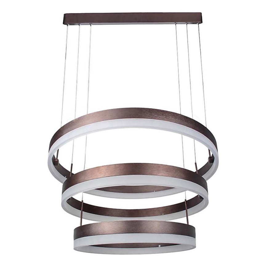LED Dimmable chandelier on a string LED/86W/230V 3000K brown