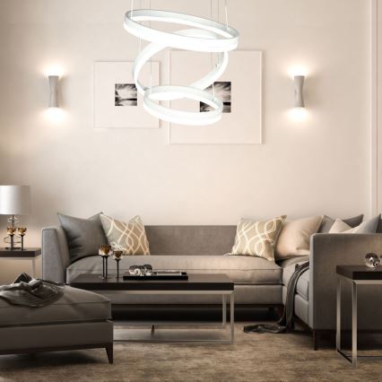 LED Dimmable chandelier on a string LED/86W/230V 3000K white