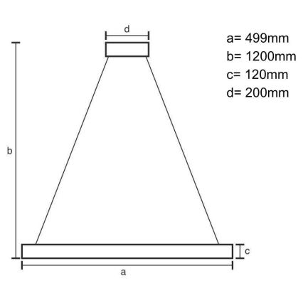 LED Dimmable crystal chandelier on a string LED/90W/230V 3000-6500K black + remote control