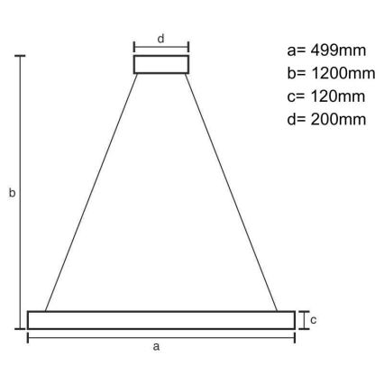 LED Dimmable crystal chandelier on a string LED/90W/230V 3000-6500K shiny chrome + remote control