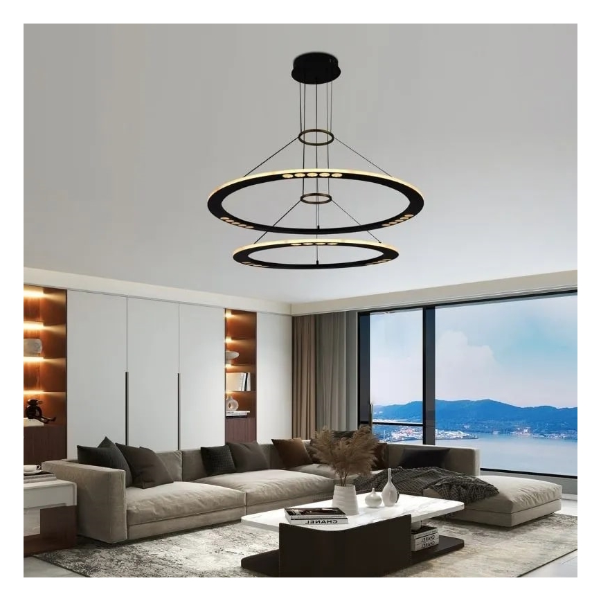 LED Dimmable chandelier on a string LED/90W/230V 3000-6500K + remote control