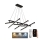 LED Dimmable chandelier on a string LED/90W/230V 3000-6500K + remote control
