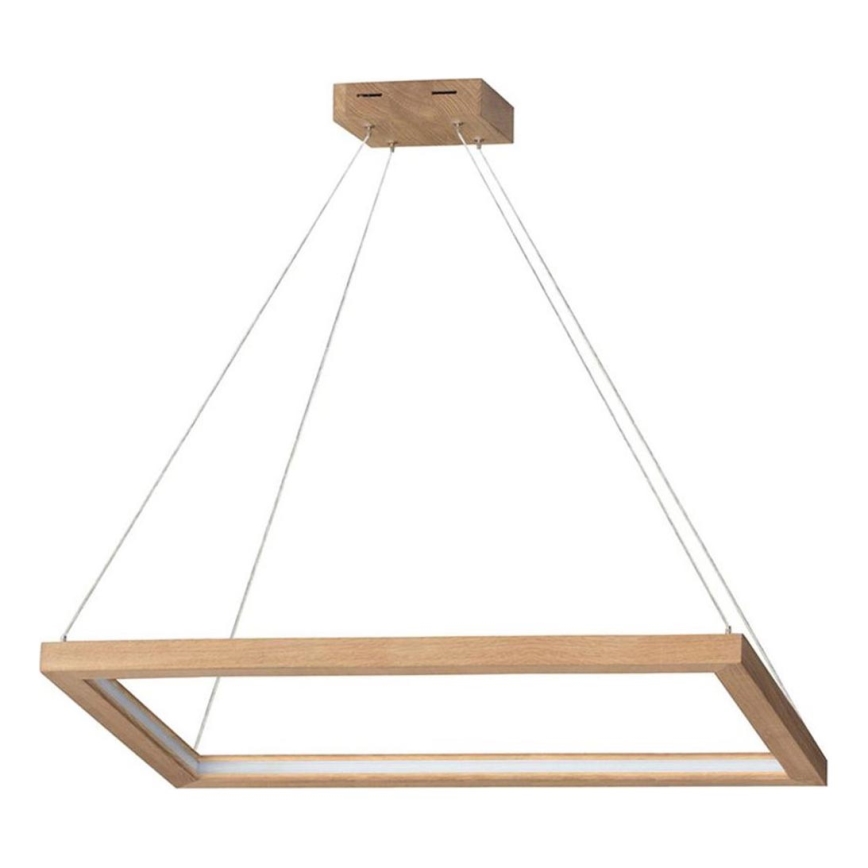 LED Dimmable chandelier on a string LEGNO LED/31,5W/230V oak
