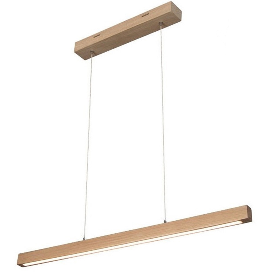 LED Dimmable chandelier on a string SMAL LED/12W/230V oak