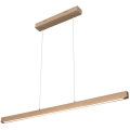 LED Dimmable chandelier on a string SMAL LED/15W/230V oak