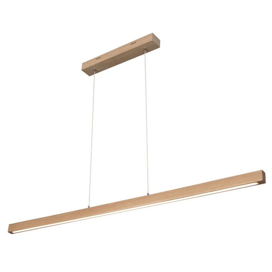LED Dimmable chandelier on a string SMAL LED/18W/230V oak