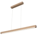 LED Dimmable chandelier on a string SMAL LED/28,5W/230V oak