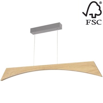 LED Dimmable chandelier on a string ZIAD LED/14W/230V oak – FSC certified