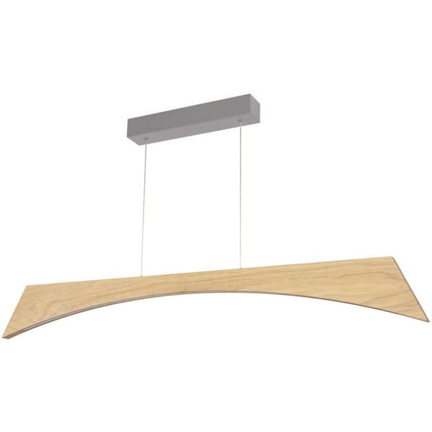 LED Dimmable chandelier on a string ZIAD LED/14W/230V oak