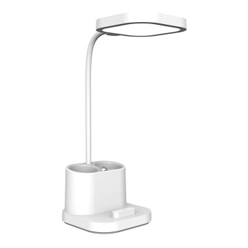 LED Dimmable charging table lamp with a holder and power bank LED/5W/5V 2400mAh