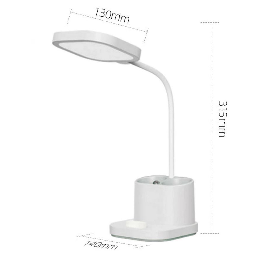 LED Dimmable charging table lamp with a holder and power bank LED/5W/5V 2400mAh