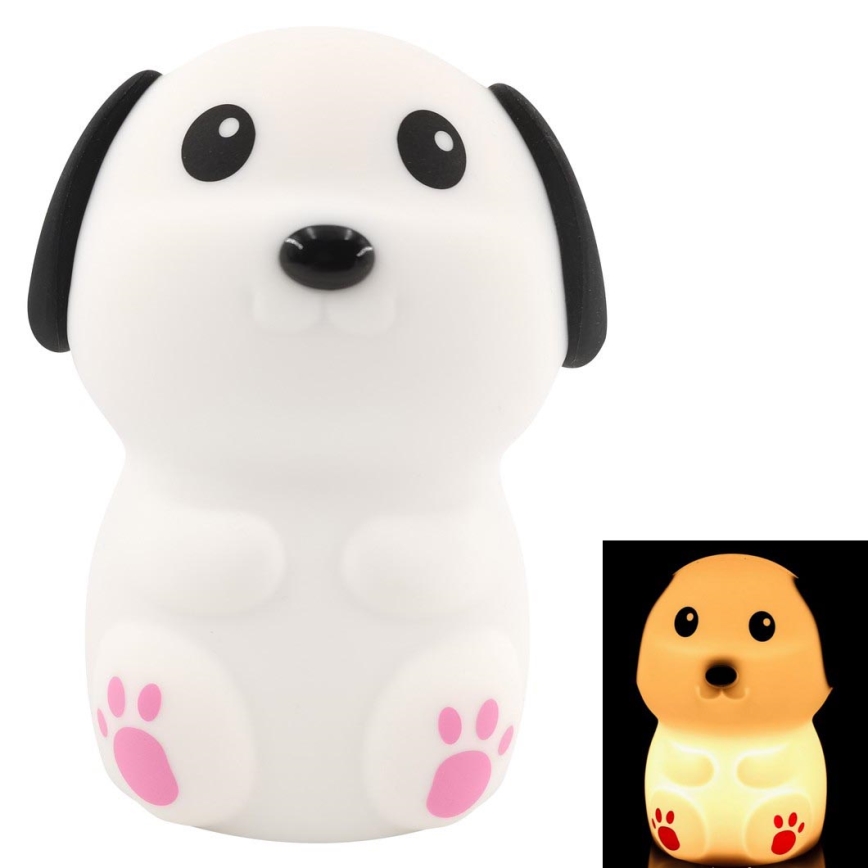 LED Dimmable children's night lamp LED/0,4W/1000 mAh dog
