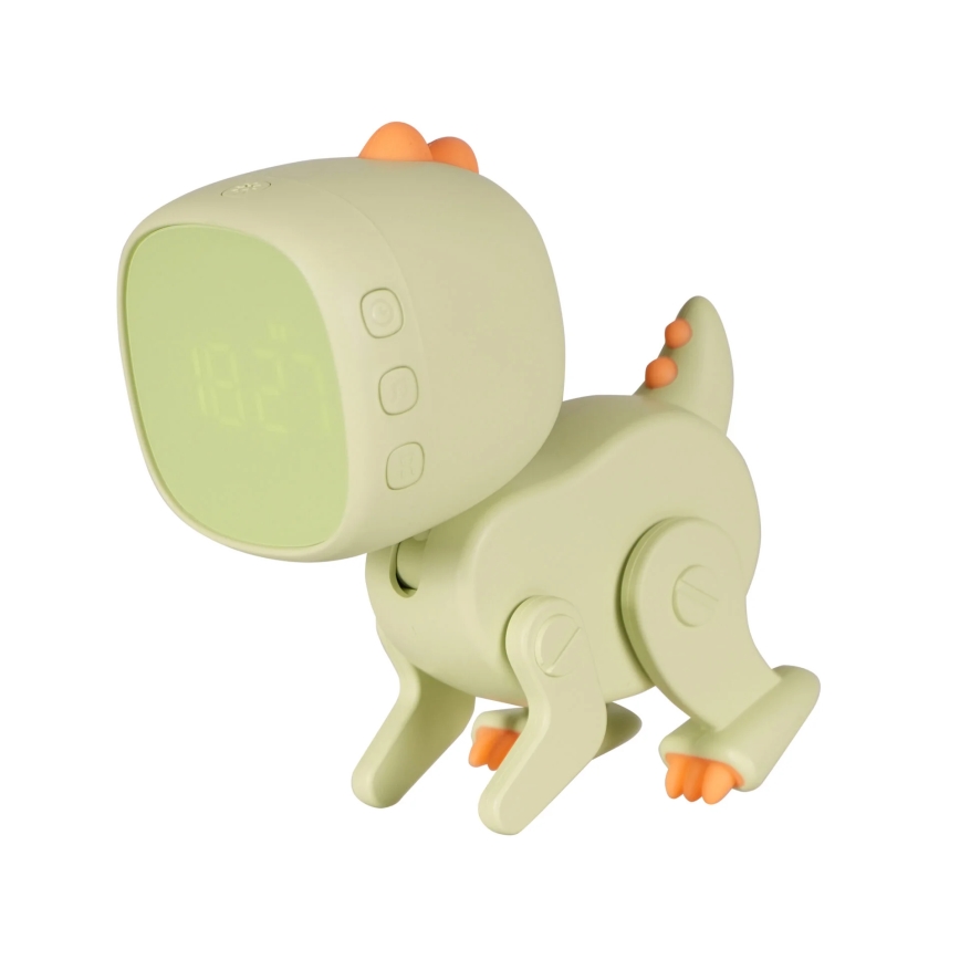 LED RGBW Dimmable children's night small lamp with alarm clock ROBOT LED/1W/5V 1200 mAh