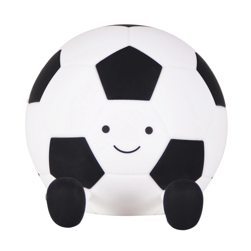 LED Dimmable children's touch lamp FOOTBALL LED/2W/5V USB 1200 mAh white/black